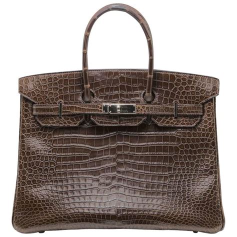 hermes matte crocodile purse|vintage hermes crocodile bag.